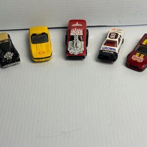 Set of (5) 4 Hot Wheels Diecast Cars, 1 ERTL (Vintage) 1972, 82, 86, 87, 89